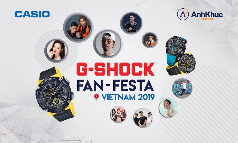 Đêm nhạc Casio G-SHOCK Fan Festa cùng Đen Vâu, Jack và K-ICM